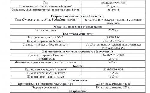 Фото Тракторы Колёсный трактор серии Zoomlion RN1104 PRO